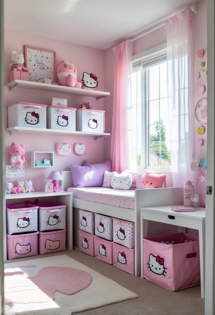 15 nápadů, jak proměnit pokoj s Hello Kitty v něžné království