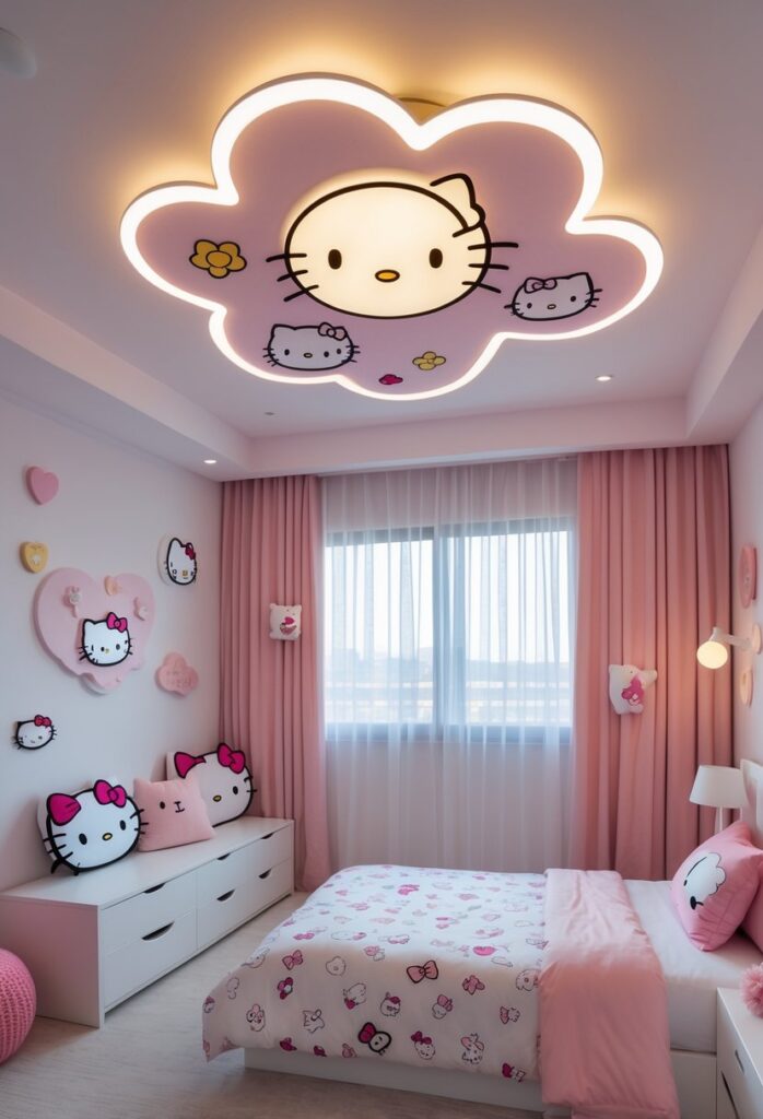 15 nápadů, jak proměnit pokoj s Hello Kitty v něžné království