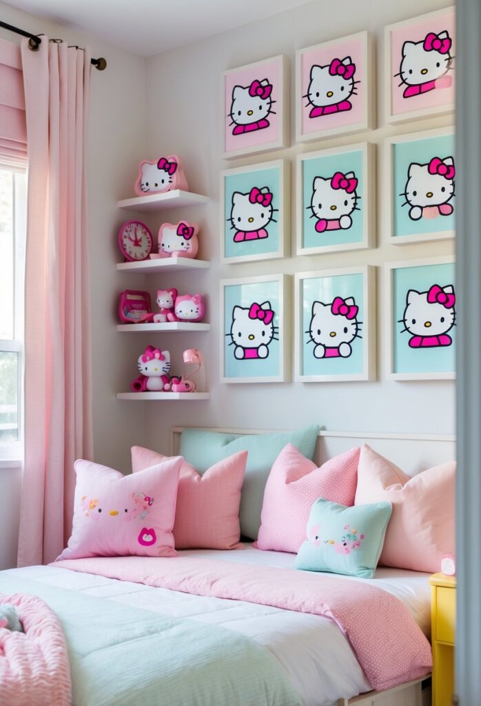 15 nápadů, jak proměnit pokoj s Hello Kitty v něžné království