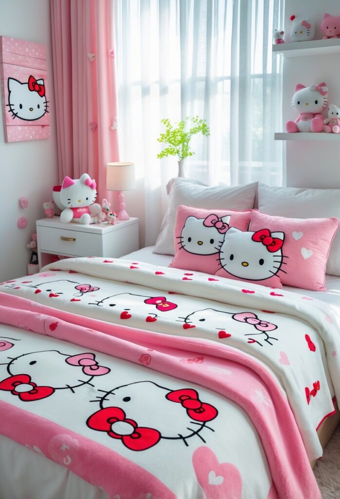 15 nápadů, jak proměnit pokoj s Hello Kitty v něžné království