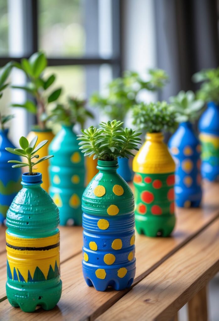 15 krásných a snadných nápadů na tvoření z recyklovaných plastových lahví