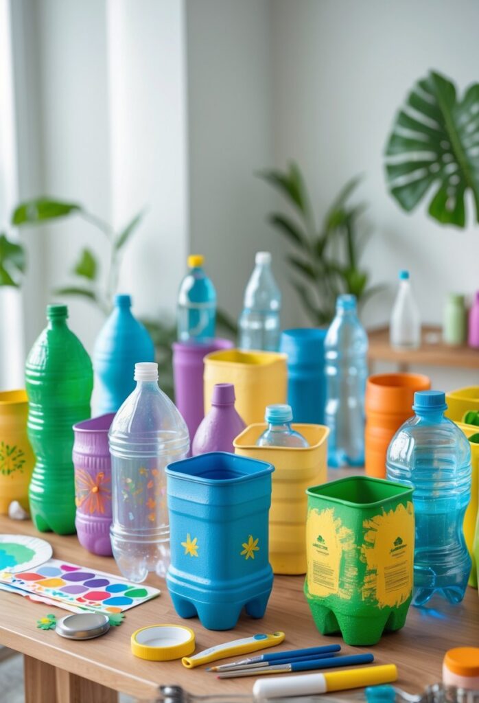 15 krásných a snadných nápadů na tvoření z recyklovaných plastových lahví