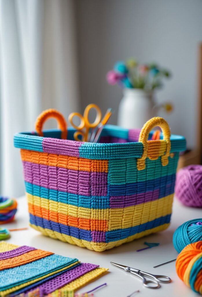 15 kreativních nápadů z plastové vyšívací mřížky pro domácí tvoření