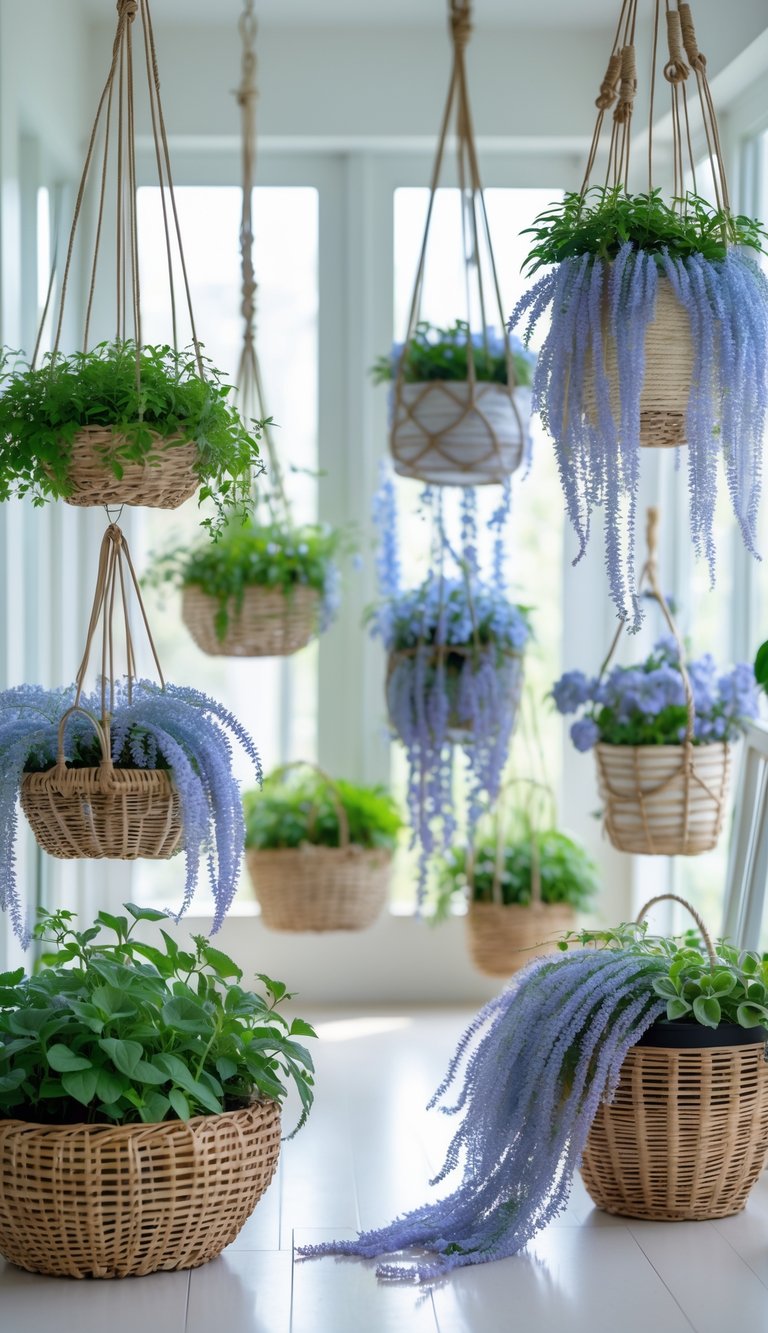Závěsné květinové košíky, které udělají wow: 15 inspirací pro každý kout