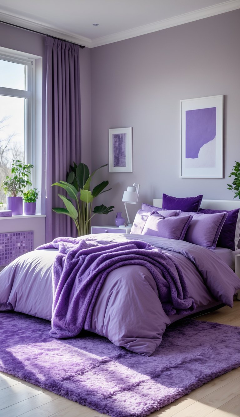 15+ inspirací na fialovou ložnici, která bude svěží, útulná a rozzáří váš interiér