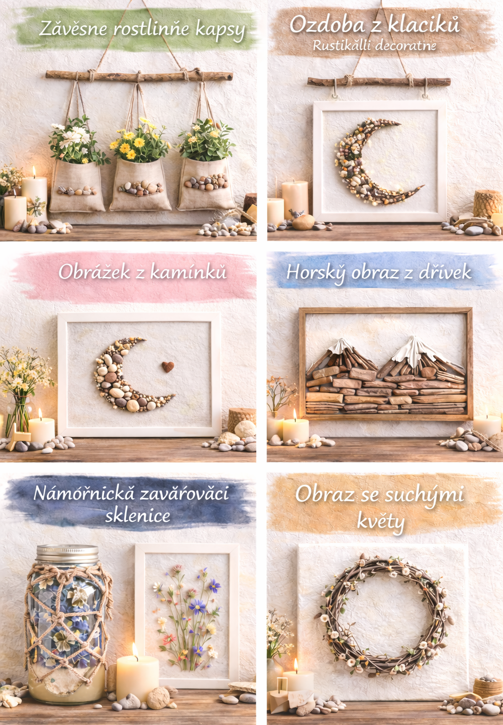 Kouzlo přírody: Vytvořte si originální DIY nástěnné dekorace