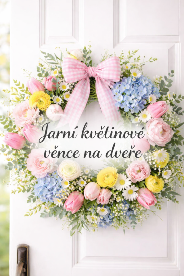 Jarní věnce na dveře: nejkrásnější dekorace pro svěží domov