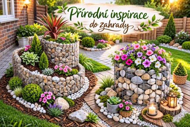 Přírodní inspirace do zahrady s gabiony, které zaujmou na první pohled
