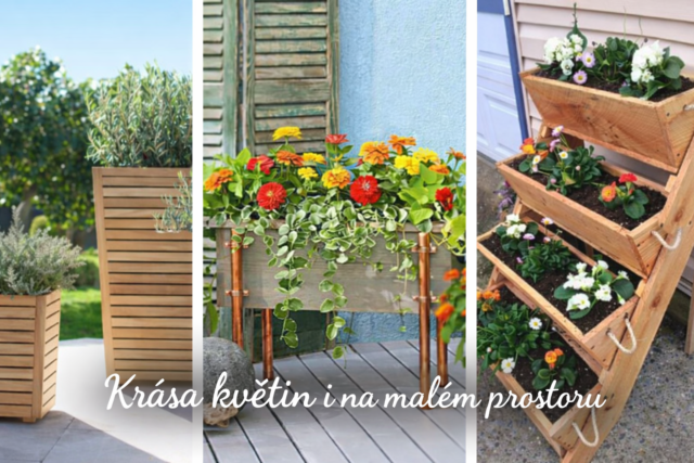 Dřevěné květinové záhony, které rozzáří terasu i verandu