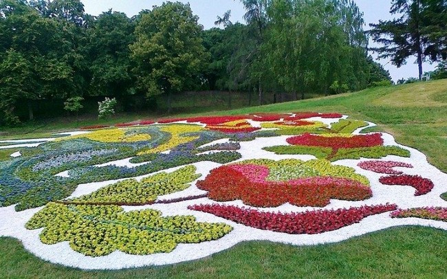 Květinové záhony v arabeskovém stylu: 40 inspirací pro svah i rovinu