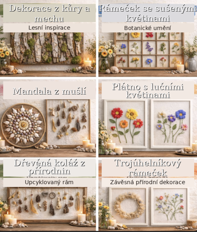 Kouzlo přírody: Vytvořte si originální DIY nástěnné dekorace