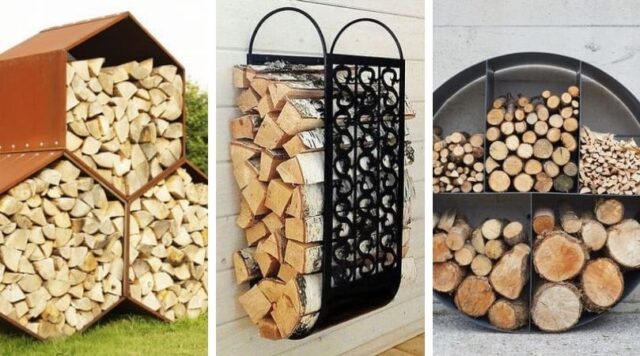 Stylové stojany na dřevo: 25 inspirací pro dům i zahradu