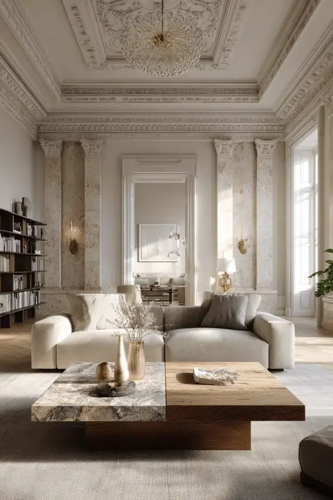 Elegantní nápady na obývací pokoj, které působí luxusně a útulně