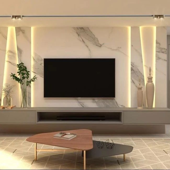 Moderní nápady na TV stěnu v obýváku pro jakýkoli styl