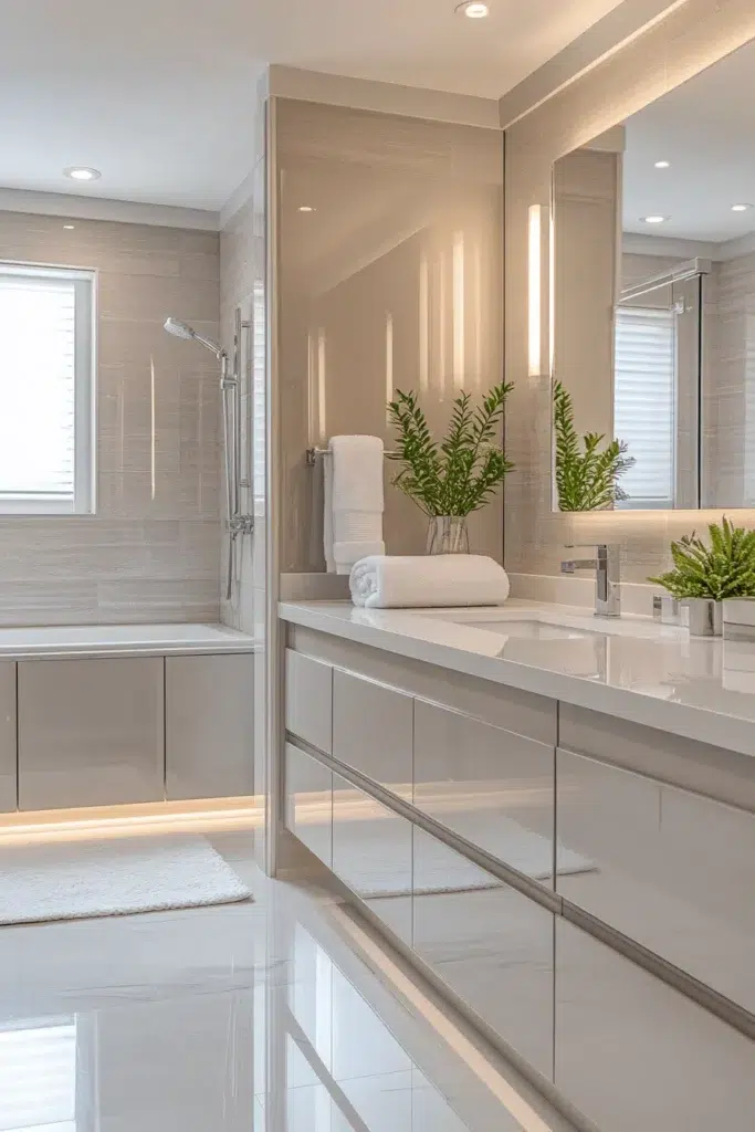 Moderní luxusní koupelna: nápady pro dokonalý ranní komfort