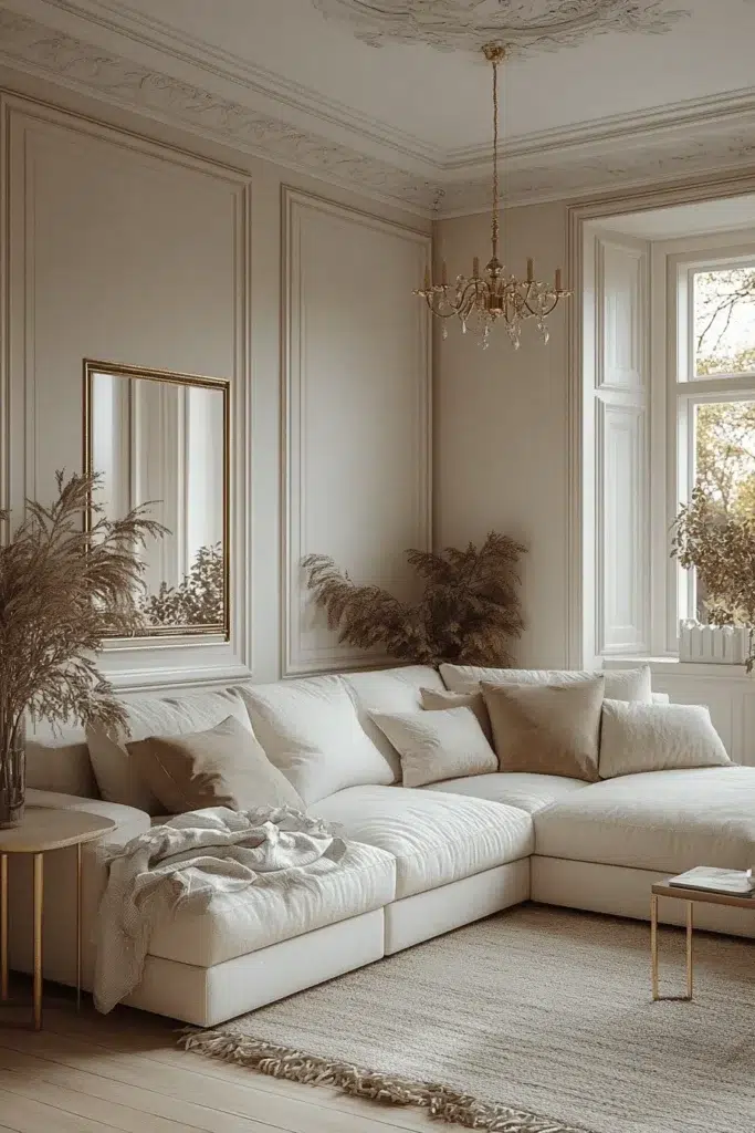 Elegantní nápady na obývací pokoj, které působí luxusně a útulně