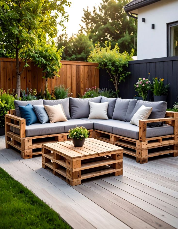 Paletové sezení: Inspirace pro útulnou zahradu, terasu i balkon