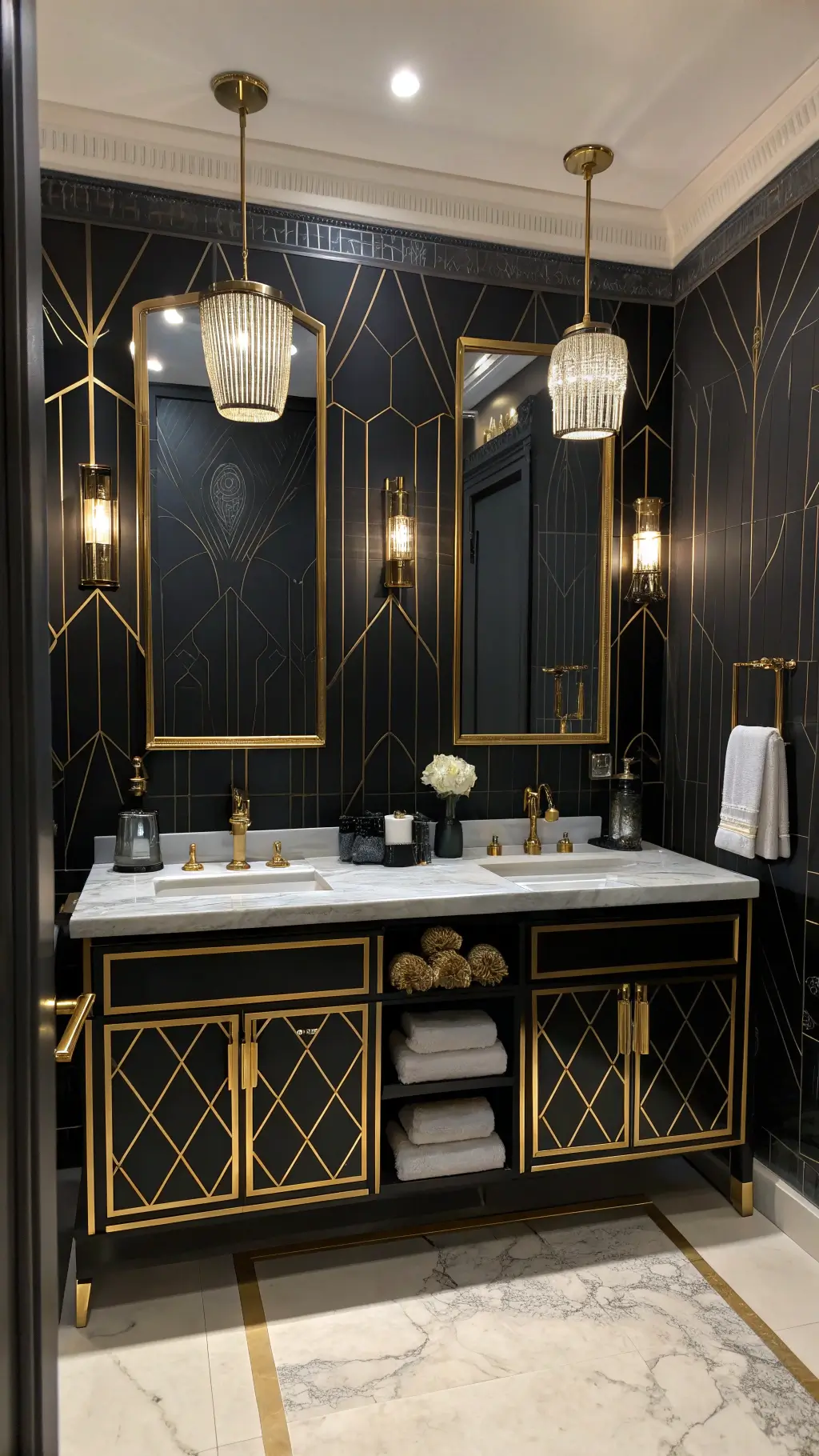 Stylová koupelna se dvěma umyvadly: inspirace pro elegantní prostor
