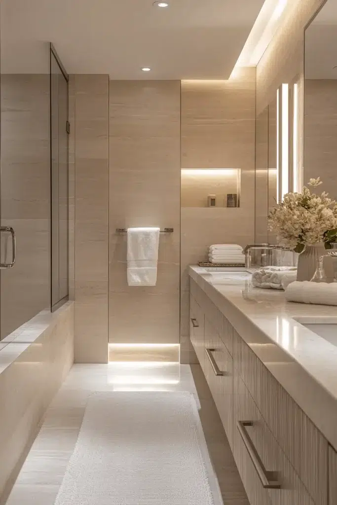 Moderní luxusní koupelna: nápady pro dokonalý ranní komfort
