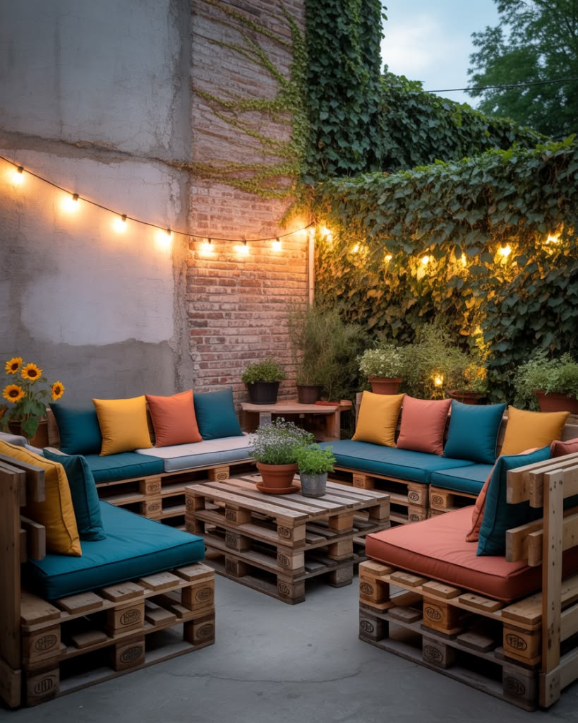 Paletové sezení: Inspirace pro útulnou zahradu, terasu i balkon