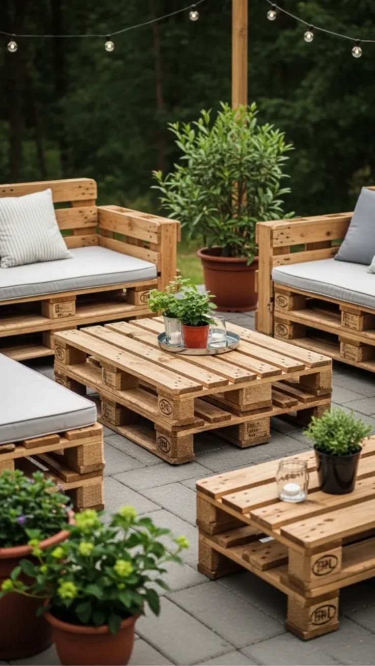 Paletové sezení: Inspirace pro útulnou zahradu, terasu i balkon