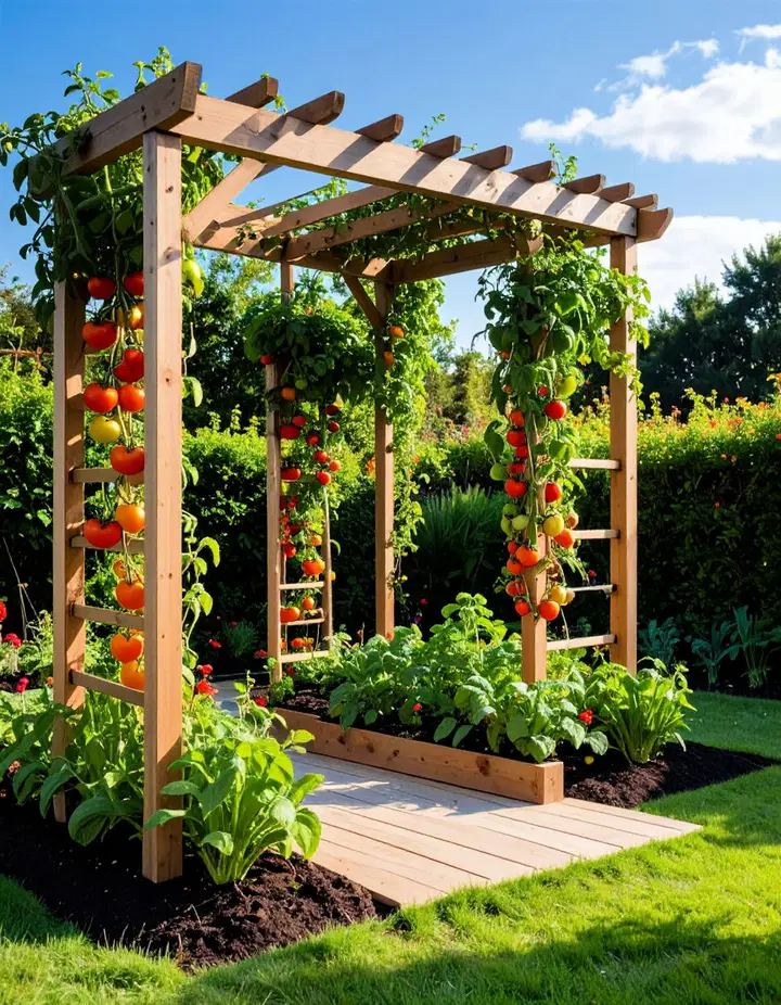 Inspirace na opory pro rajčata: elegantní řešení pro vertikální pěstování