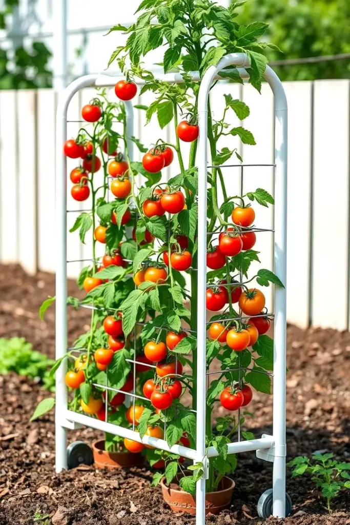 Inspirace na opory pro rajčata: elegantní řešení pro vertikální pěstování