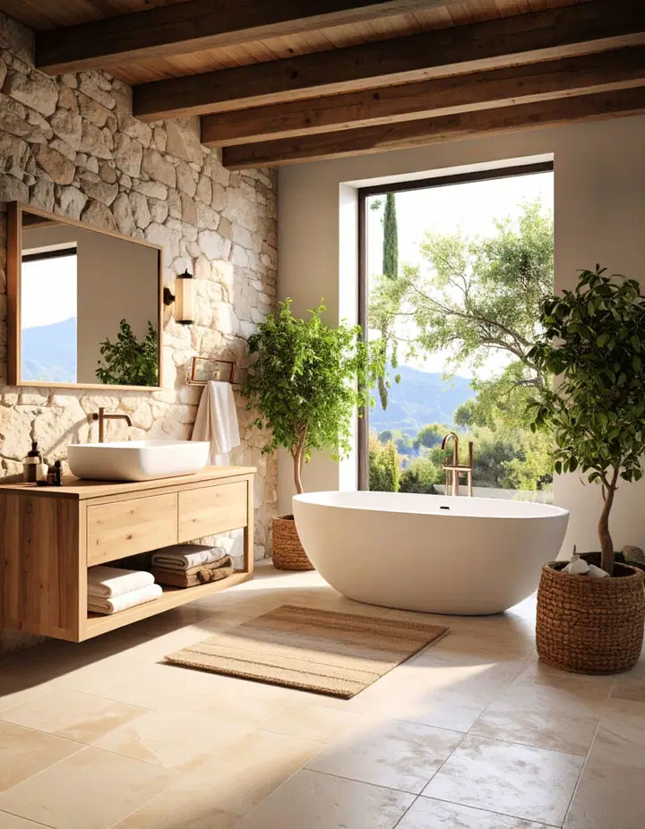 Toskánská koupelna: hřejivá elegance Středomoří pro váš každodenní relax