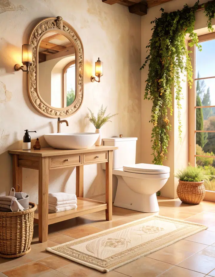 Toskánská koupelna: hřejivá elegance Středomoří pro váš každodenní relax