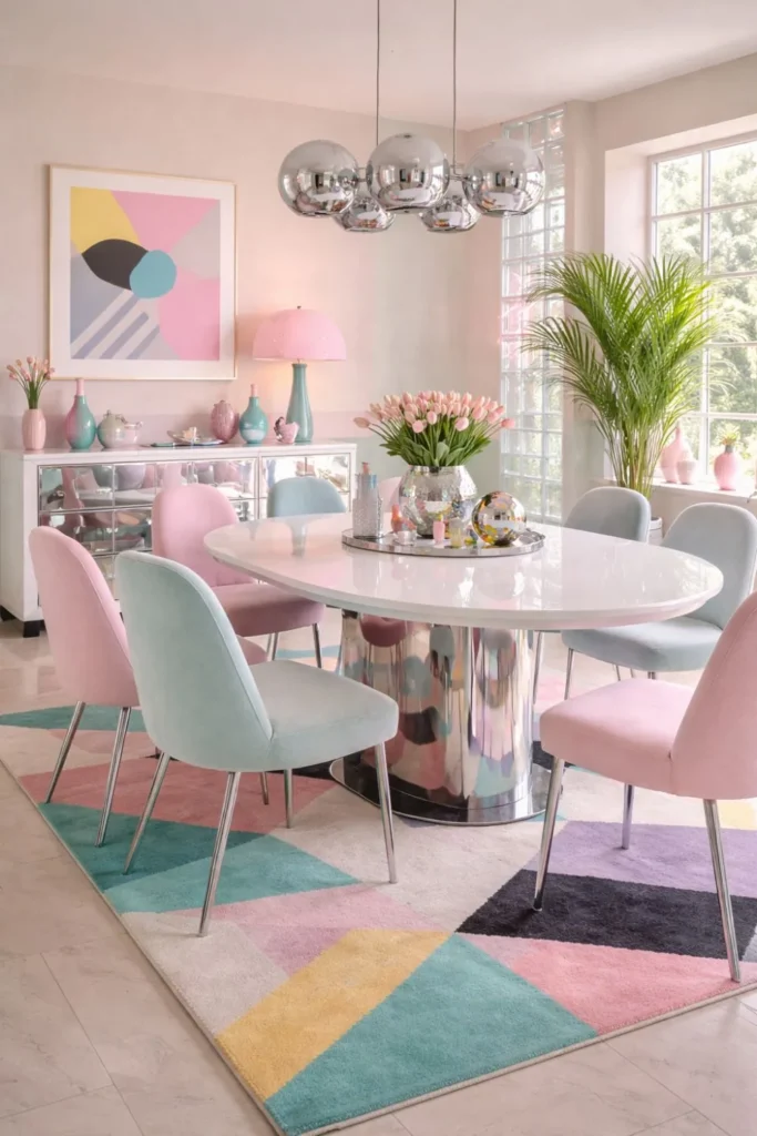 Krásné inspirace ve stylu 80. let, které promění váš interiér v retro glam sen