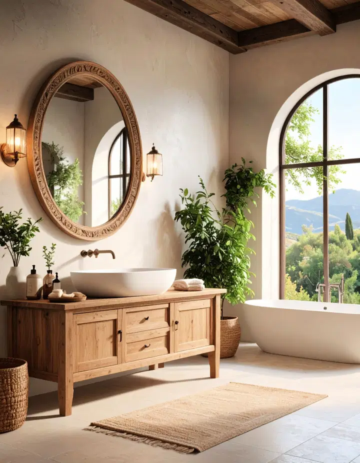 Toskánská koupelna: hřejivá elegance Středomoří pro váš každodenní relax