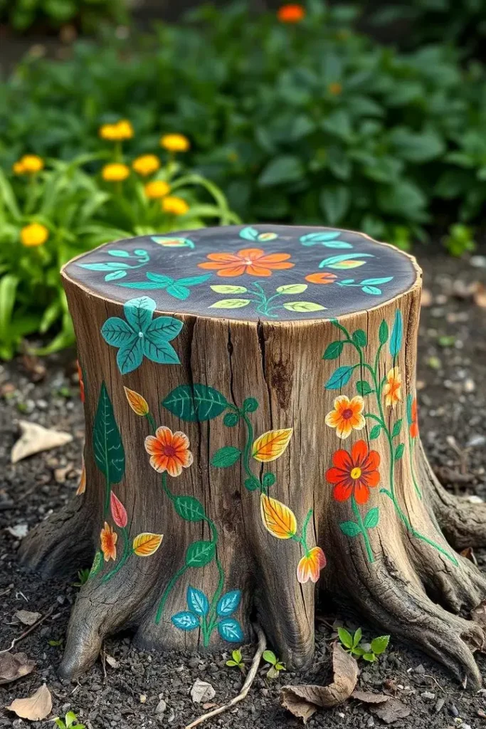 Inspirativní nápady na dekorování pařezů pro elegantní přírodní zahradní design