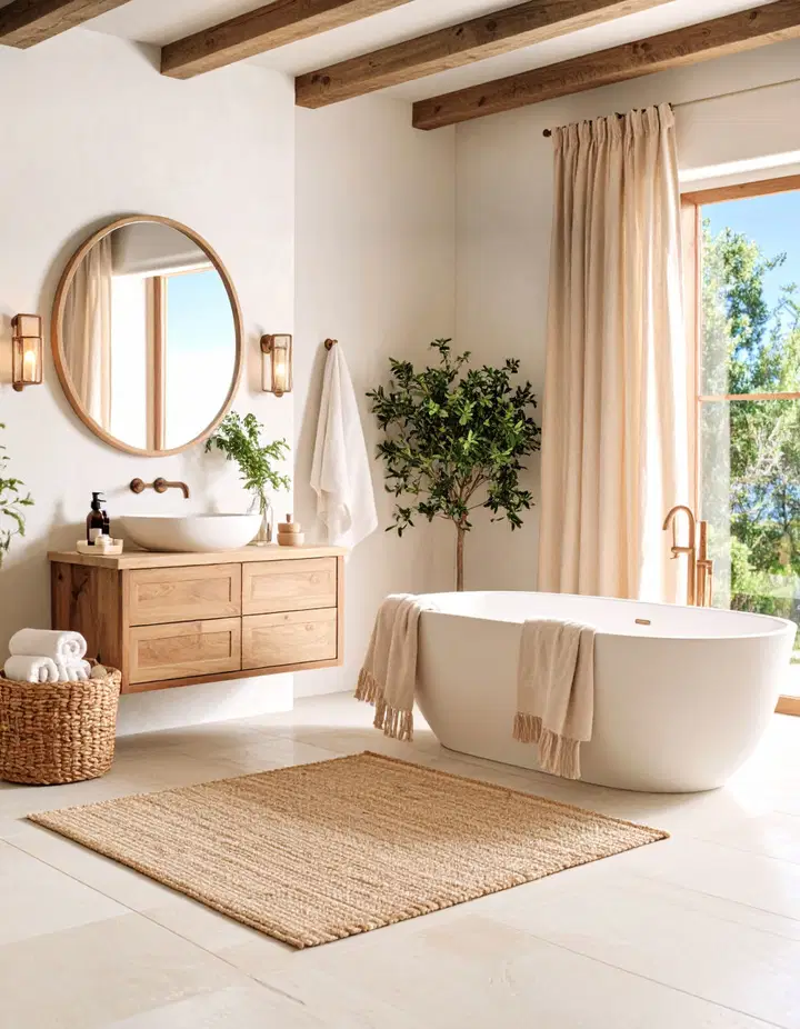 Toskánská koupelna: hřejivá elegance Středomoří pro váš každodenní relax