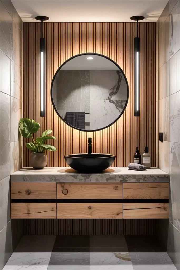 Nápady na výraznou stěnu v koupelně, které dodají prostoru okamžitý efekt wow