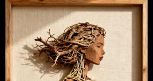 Krása ukrytá ve větvích: originální obrazy z přírodních materiálů