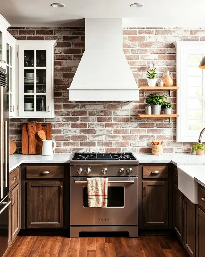 Inspirace pro kuchyně s cihlovým obkladem za linkou: nejkrásnější řešení a designy