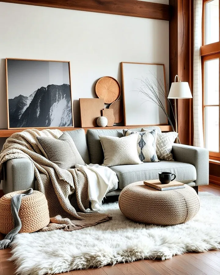 Moderní inspirace na dekorace v duchu horské chaty pro hřejivý a útulný domov