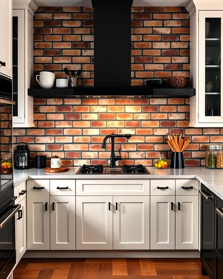 Inspirace pro kuchyně s cihlovým obkladem za linkou: nejkrásnější řešení a designy