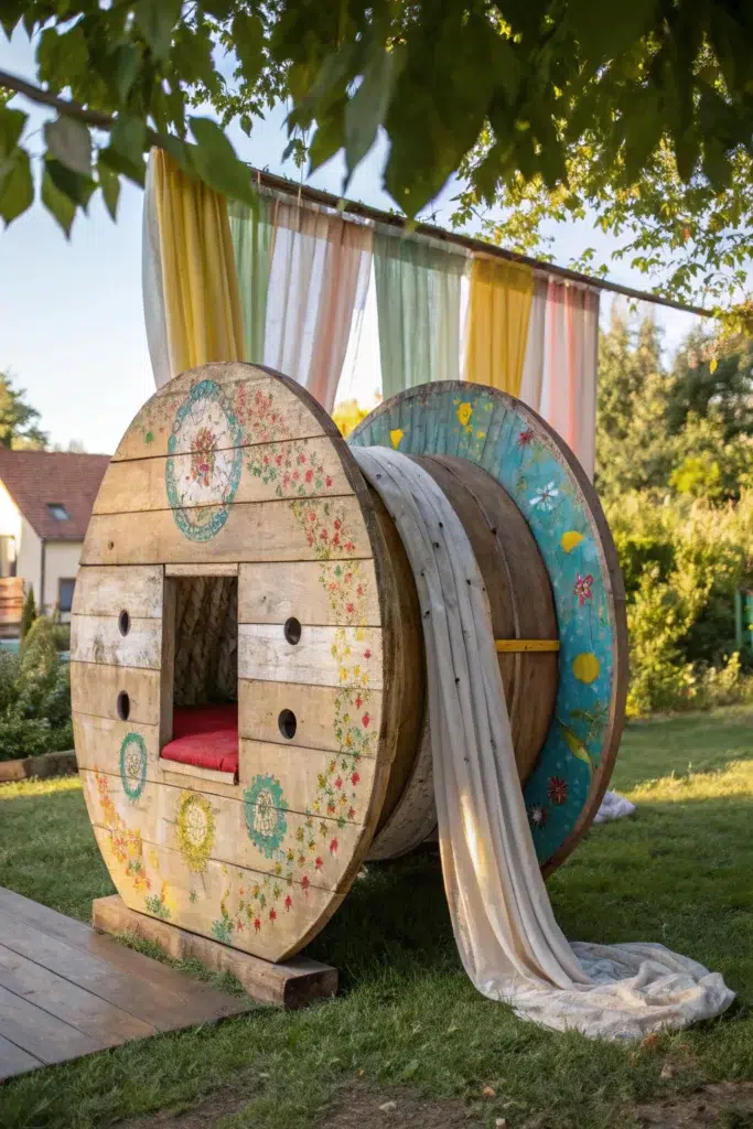 Stylové a kreativní využití kabelových cívek pro jedinečný interiér