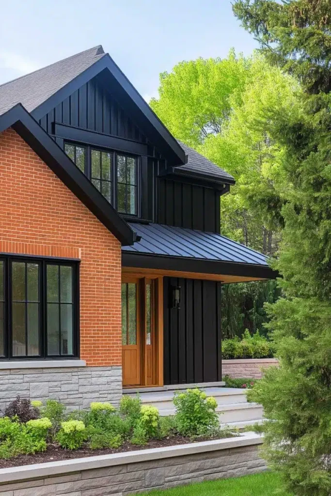 Minimalistická estetika s kombinací cihly a obkladu pro moderní a svěží vzhled domova