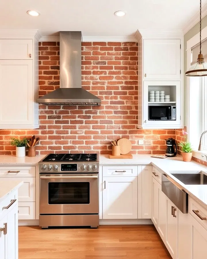 Inspirace pro kuchyně s cihlovým obkladem za linkou: nejkrásnější řešení a designy