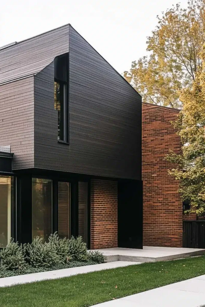 Minimalistická estetika s kombinací cihly a obkladu pro moderní a svěží vzhled domova
