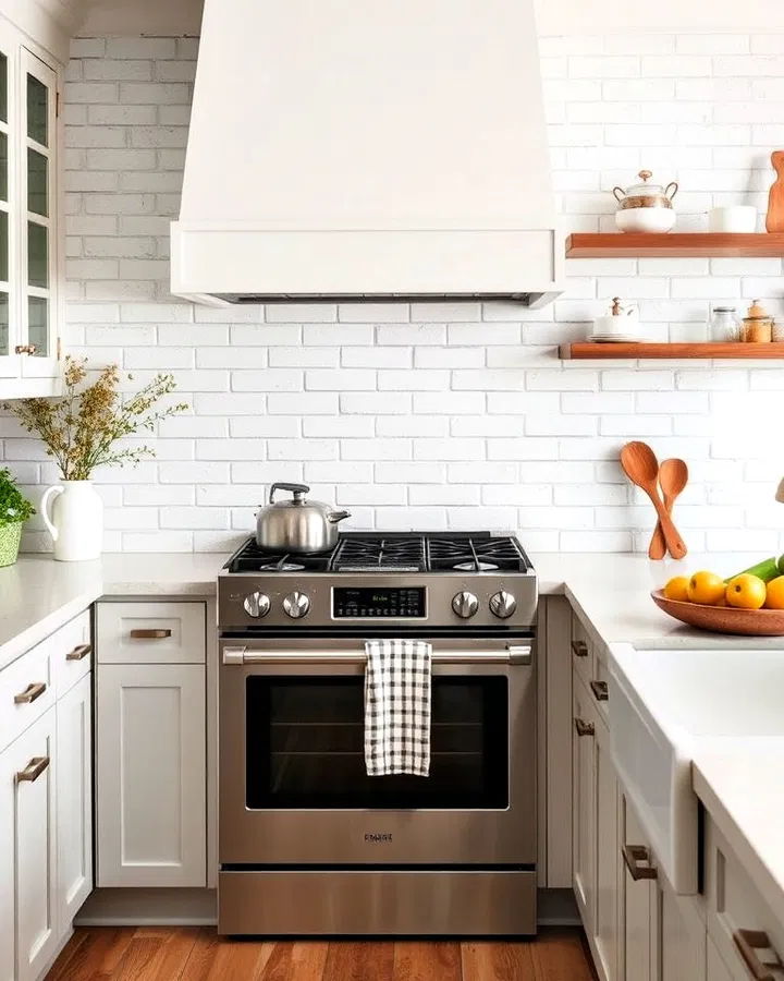 Inspirace pro kuchyně s cihlovým obkladem za linkou: nejkrásnější řešení a designy