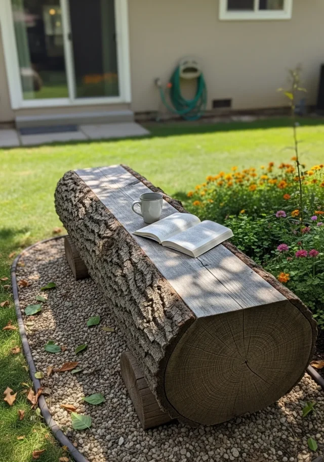 Nápadité zahradní projekty z kmenů stromů