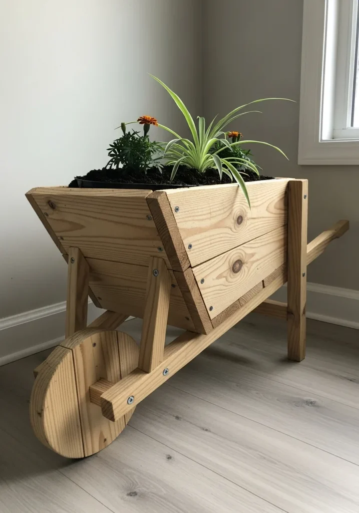 Zahradní vozík jako stylový květináč: kreativní inspirace