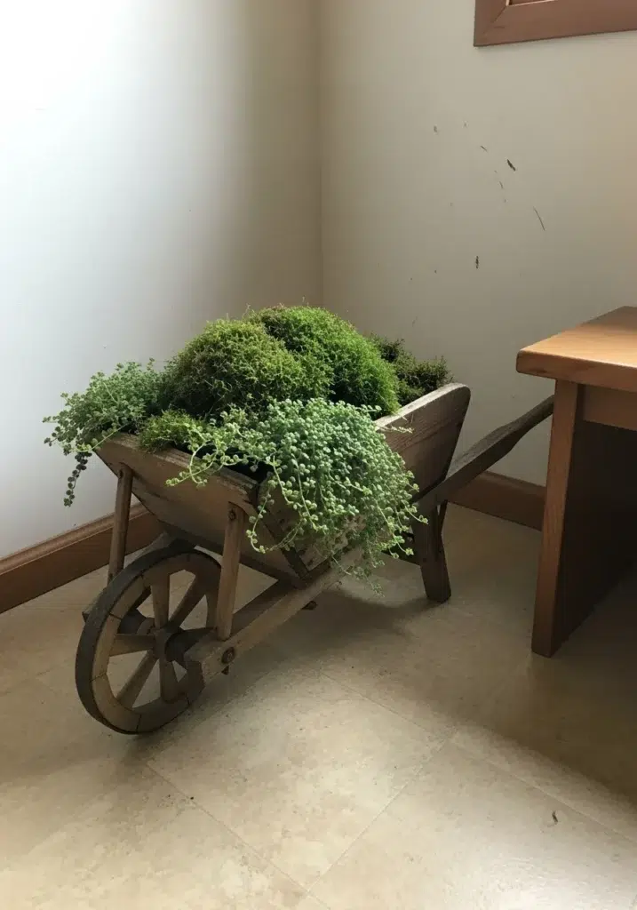 Zahradní vozík jako stylový květináč: kreativní inspirace