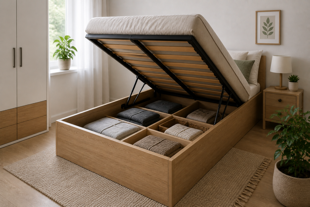 Proměna malé garsonky: DIY řešení, která šetří místo
