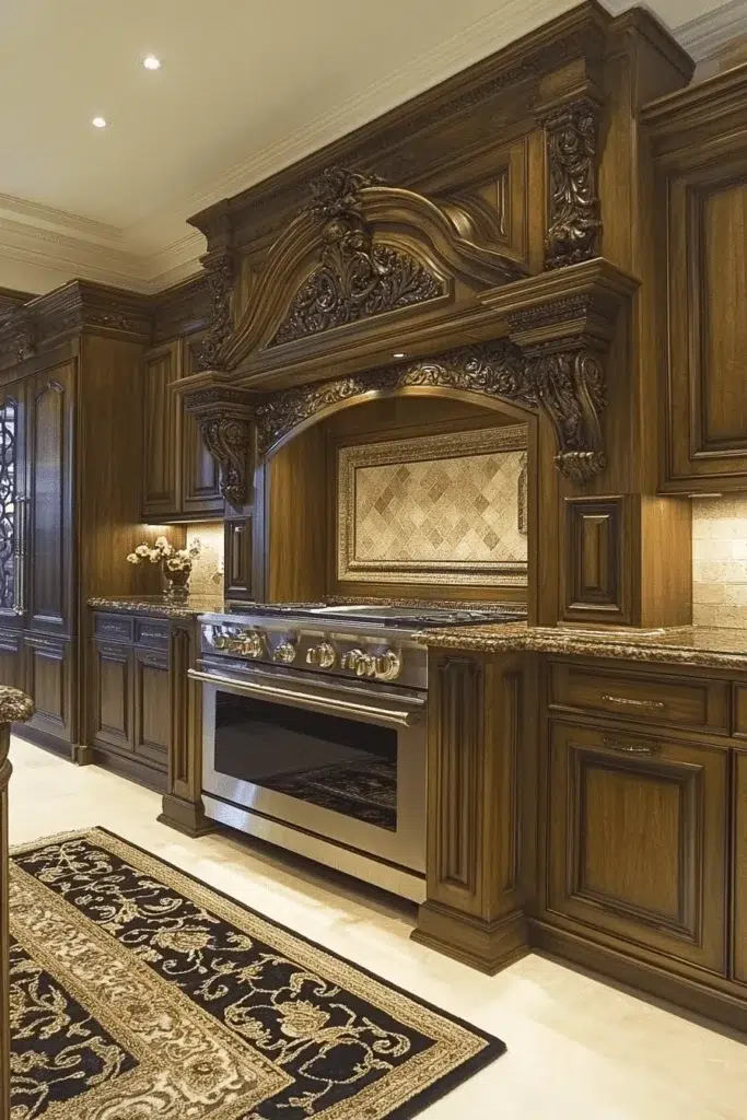 Ořechové kuchyňské skříňky plné elegance a přírodního šarmu