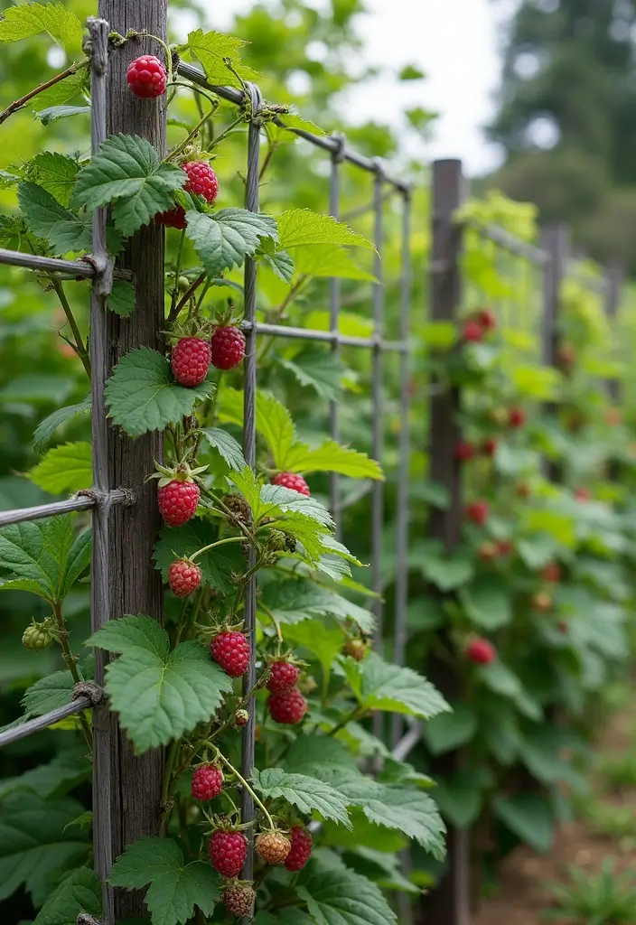 Chytré opory pro maliny: více úrody s minimem starostí
