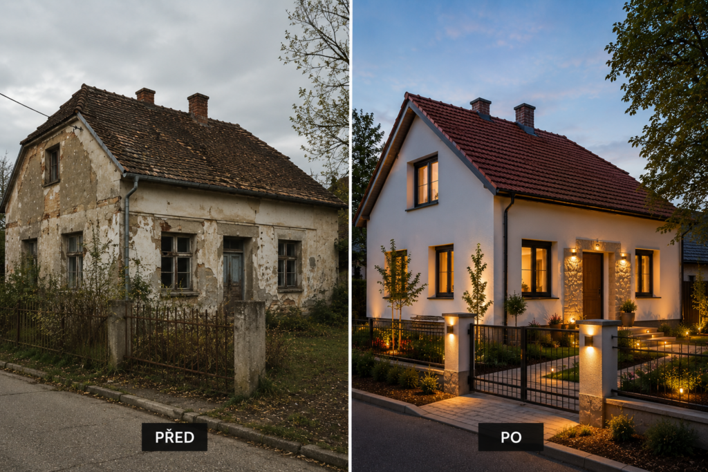 Proměny starých domů, které vás nechají bez slov